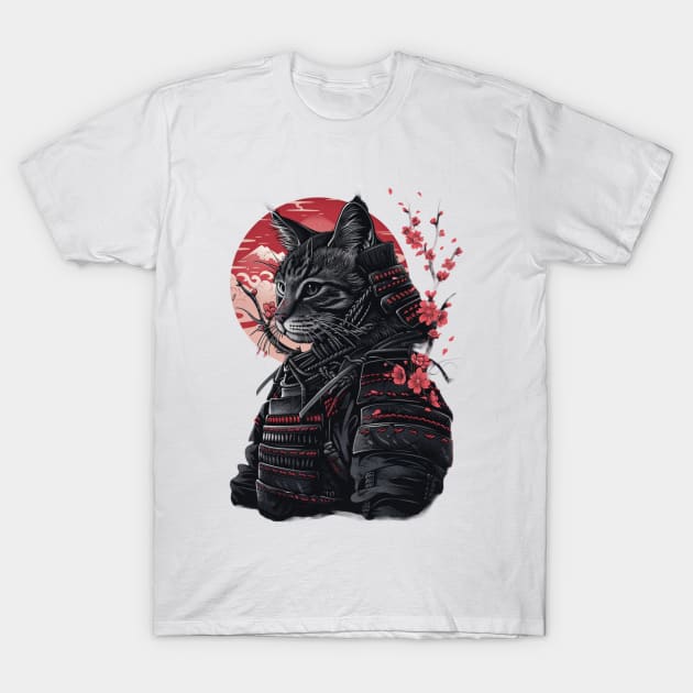 Cat Ninja Legend Stealthy Strike T-Shirt by Tosik Art1